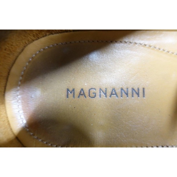 MAGNANNI Men Tassel Loafers Navy Blue Sz 7 M Medium Leather Apron-Toe main image 7